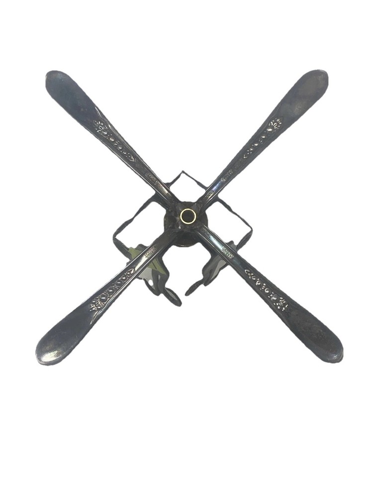 Custom 4 Fork Art Candle Holder