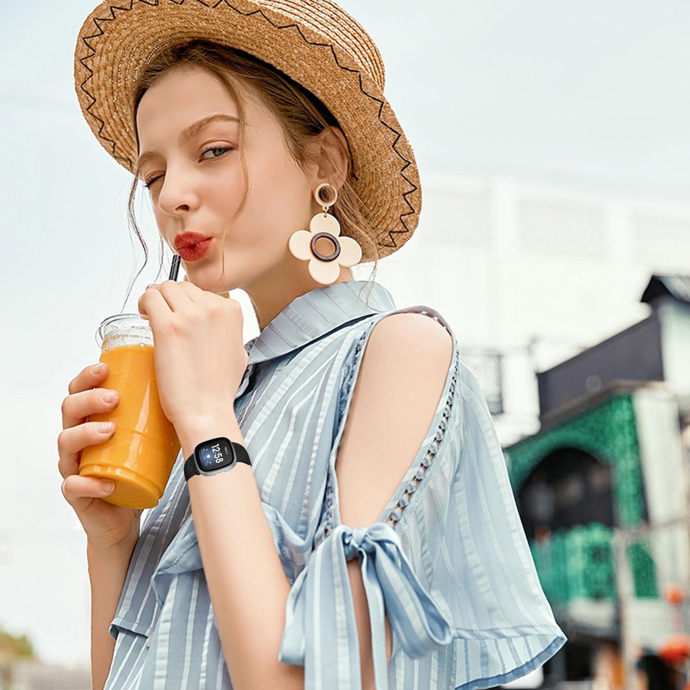 5 Pack Elastic Bands Compatible with Fitbit Versa 4/Fitbit Versa 3/Fitbit Sen...