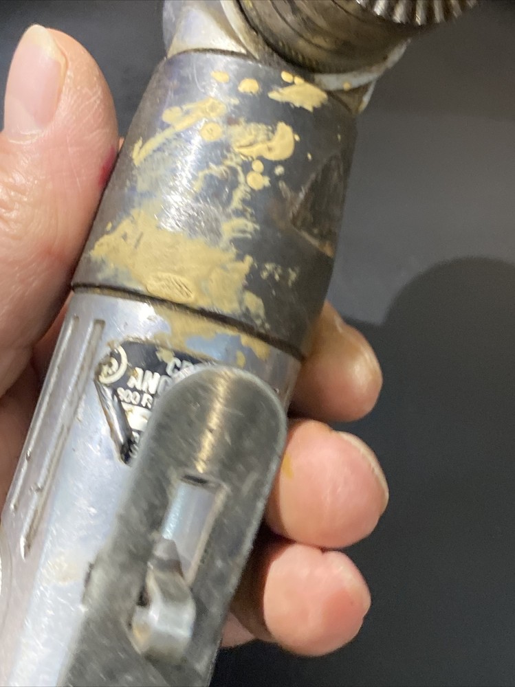 CHICAGO PNEUMATIC CP879 3/8" REVERSIBLE AIR ANGLE DRILL TESTED