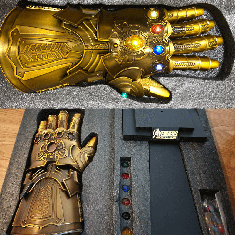 The Avenger Thanos Infinity Gauntlet Full Metal Wearable Infinity stones Cos 1/1