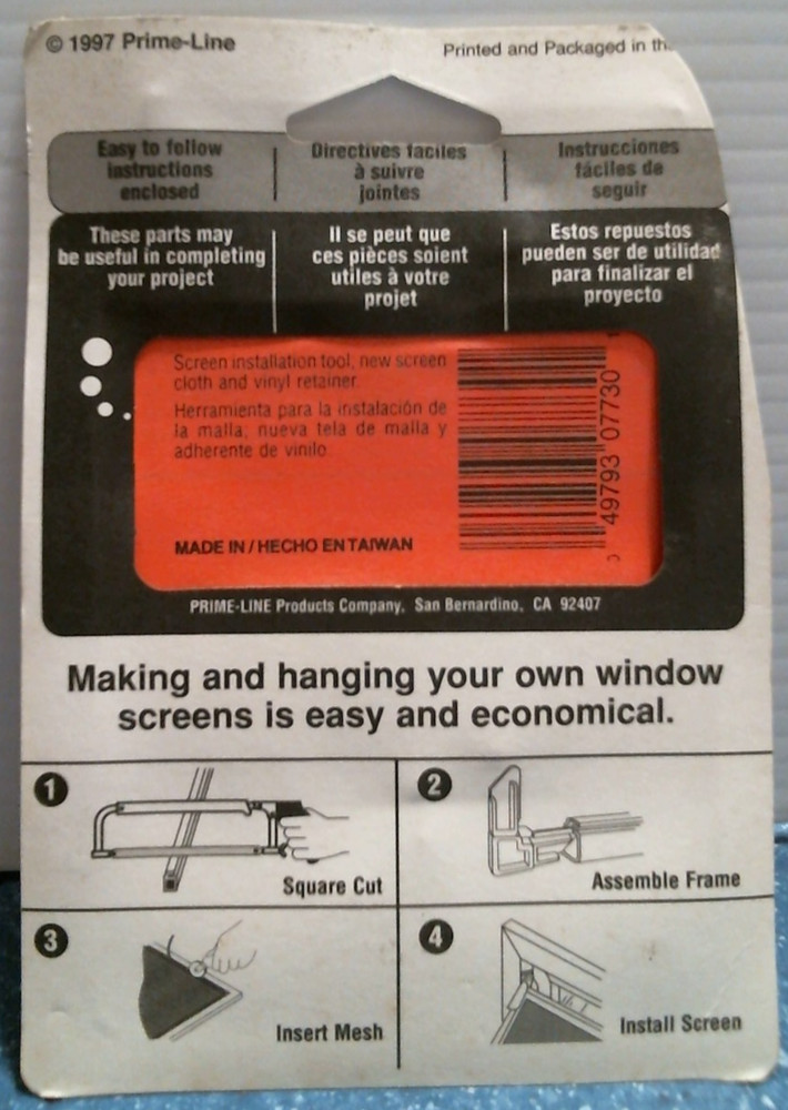 Prime-Line Window Screen Clips (PL-7730) FS