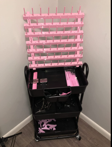 PeavyTailor 70 Spool Thread Holder Thread Rack Spool Stand for Sewing (Green)