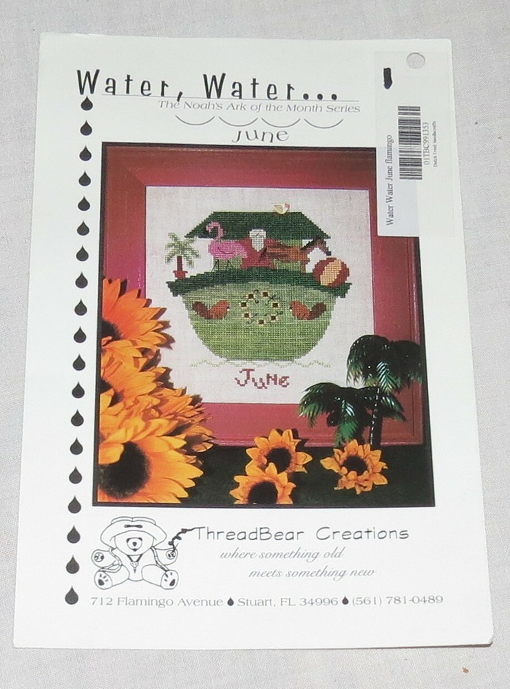 ThreadBear Creations Water, Water Cross Stitch Chart June