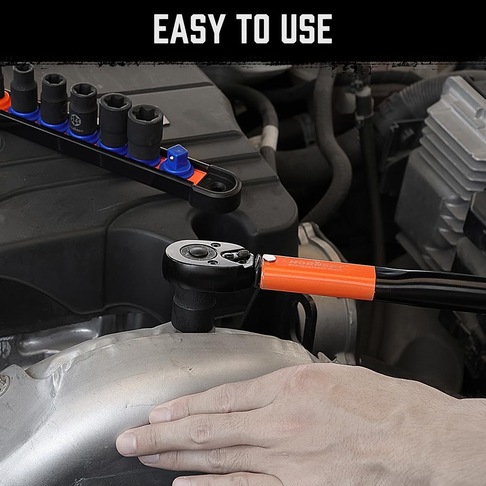 HORUSDY E-Torx Socket Set 13-Piece External | E4-E20, Black