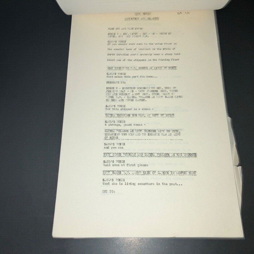 RUBY GENTRY (1952) King Vidor Dialogue & Continuity Scripts+SELZNICK COPIES+COA!