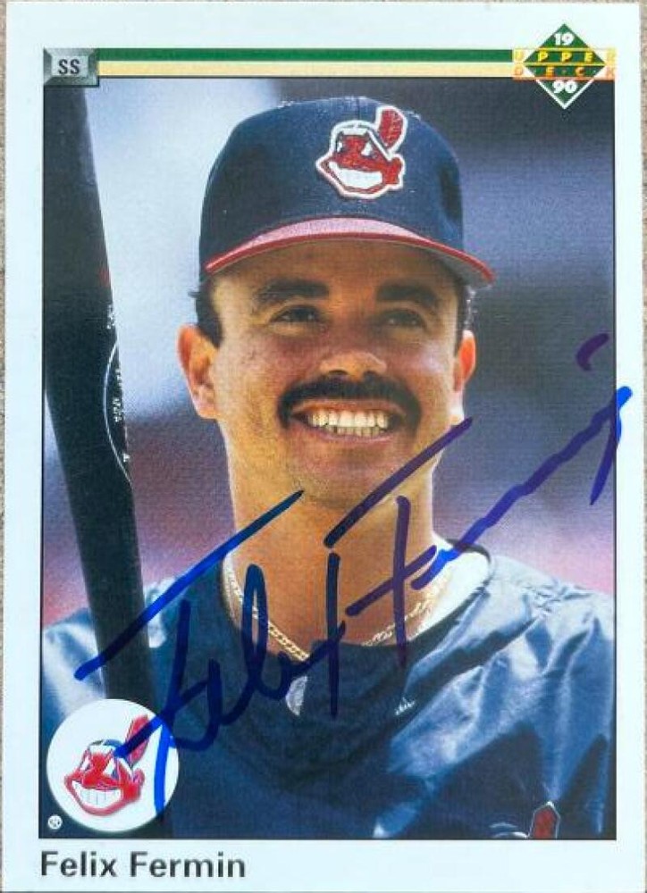 Felix Fermin Autographed 1990 Upper Deck #409