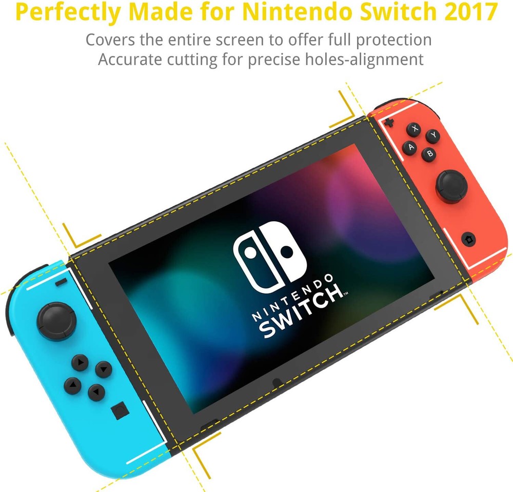 (2 Pack) Nintendo Switch Premium Tempered Ultra Clear Glass Screen Protector