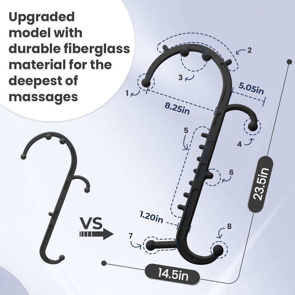 Ranarose Deep Tissue Back & Neck Massager - Standard, Black