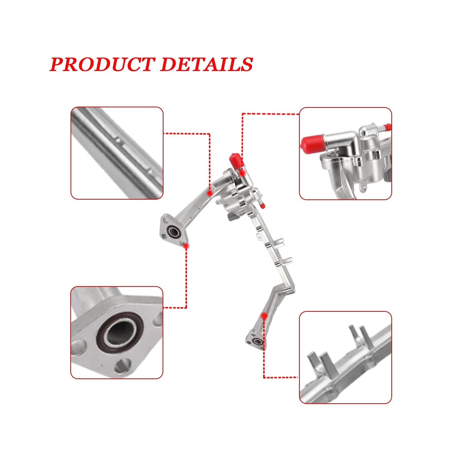 Upgraded Aluminum Coolant Water Pipe System Kit for Jaguar F-Type F-Pace XF X...