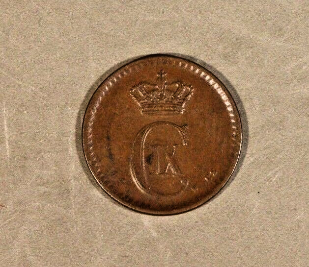 1879 CS Denmark Ore Extra Nice Details