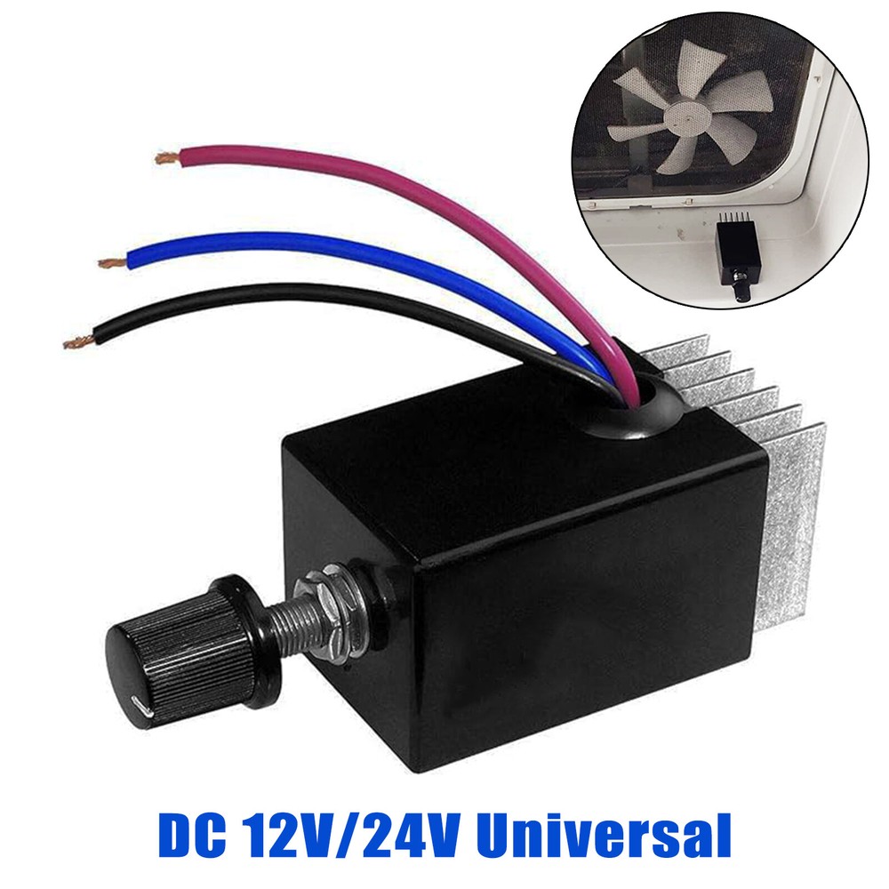 Universal Motor Speed Controller DC 12V 24V Electronic Stepless Speed Control