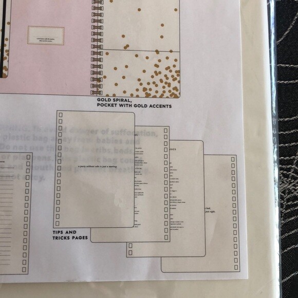New Kate Spade Confetti Party Planning Book notebook