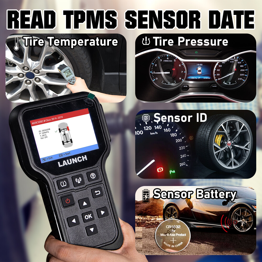 LAUNCH CRT5011E TPMS Relearn Tool Tire Pressure Sensor Programing Diagnosis Tool