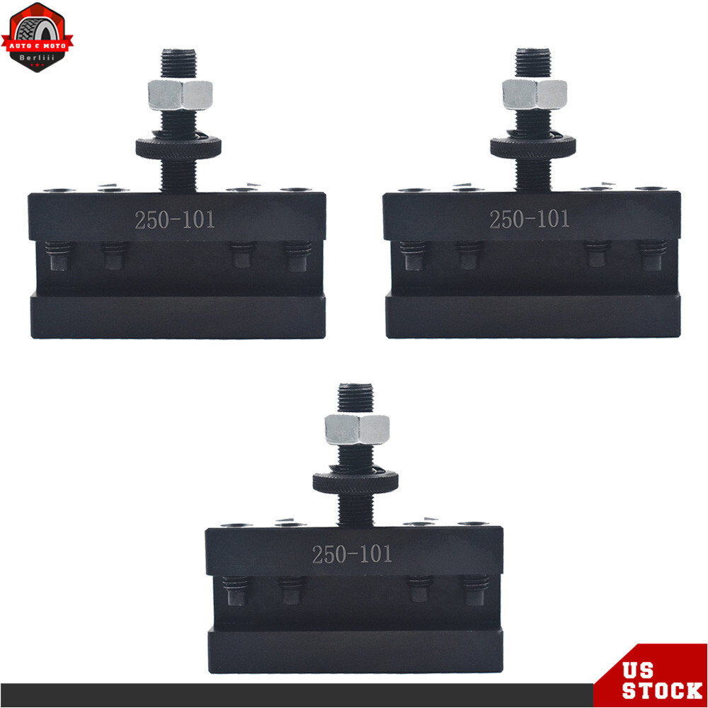 3Pack AXA #1 250-101 Quick Change Tool Post Turning & Facing Holder For Lathe