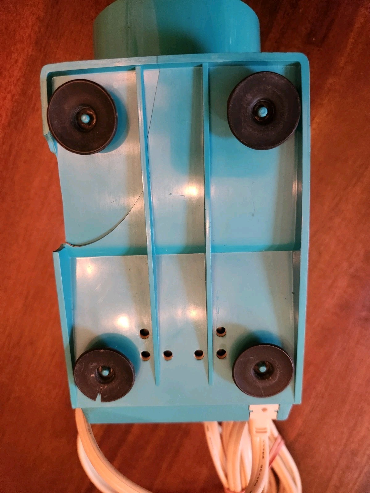 Vintage Panasonic Electric Pencil Sharpener KP-22A Teal Works Cracked Base