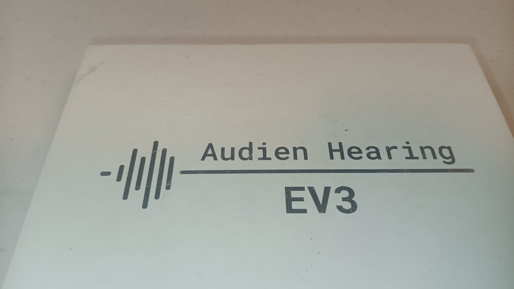 AUDIEN HEARING EV3 Aids w/ Charging Base, Guards, Manual, Case Working