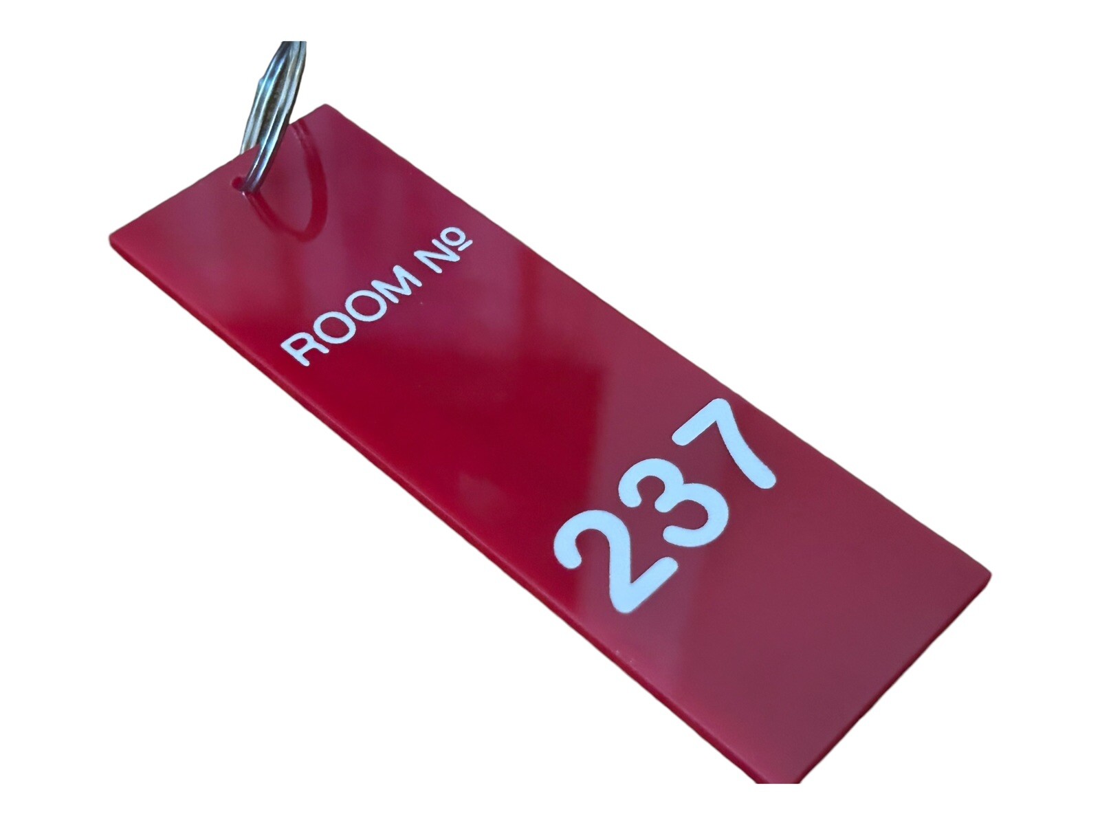 Prop accurate THE SHINING inspired OVERLOOK hotel ROOM 237 key tag