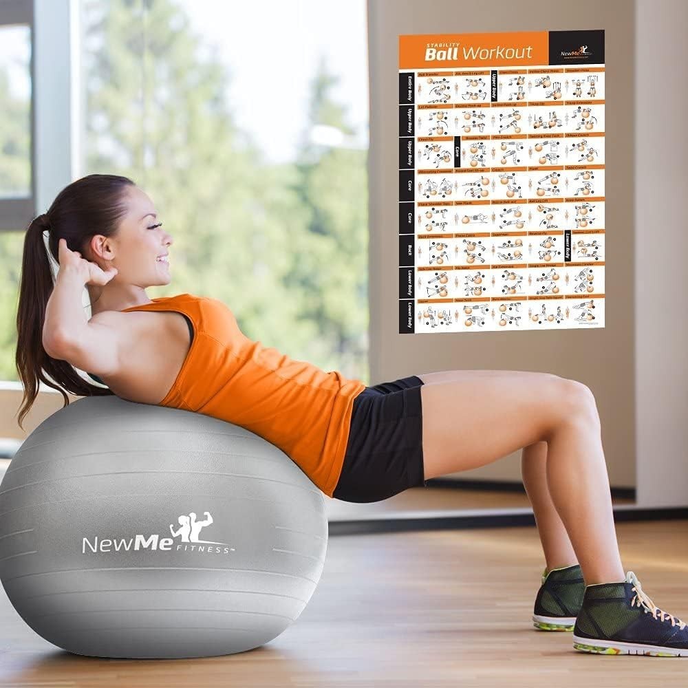 Workout Posters for Home Gym - Exercise Posters for Full Body Training Program