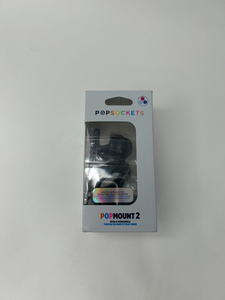 PopSockets PopMount Desk Car Dash & Windshield Mount - Black