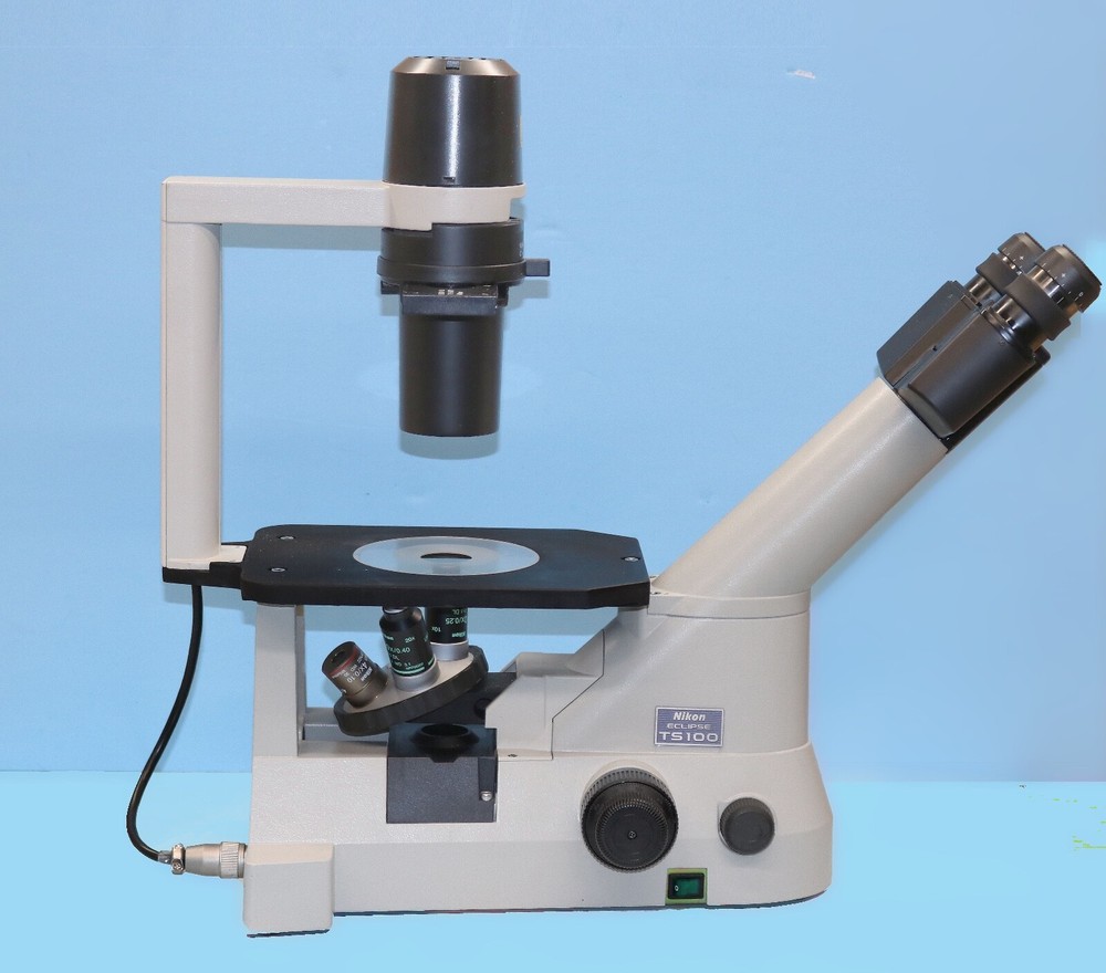 Nikon Eclipse T100 Inverted Microscope, 3 objectives