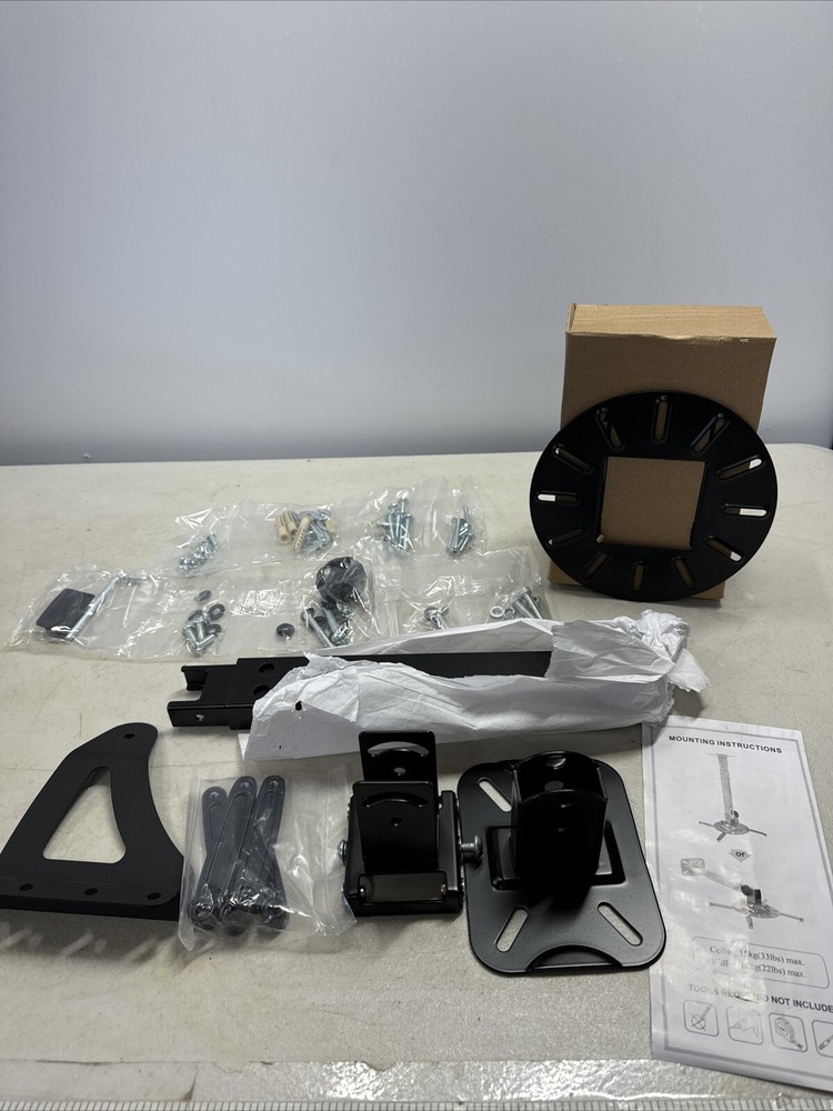 Universal Projector Ceiling Mount Wall Bracket Holder Fit Flat or Sloped Ceiling