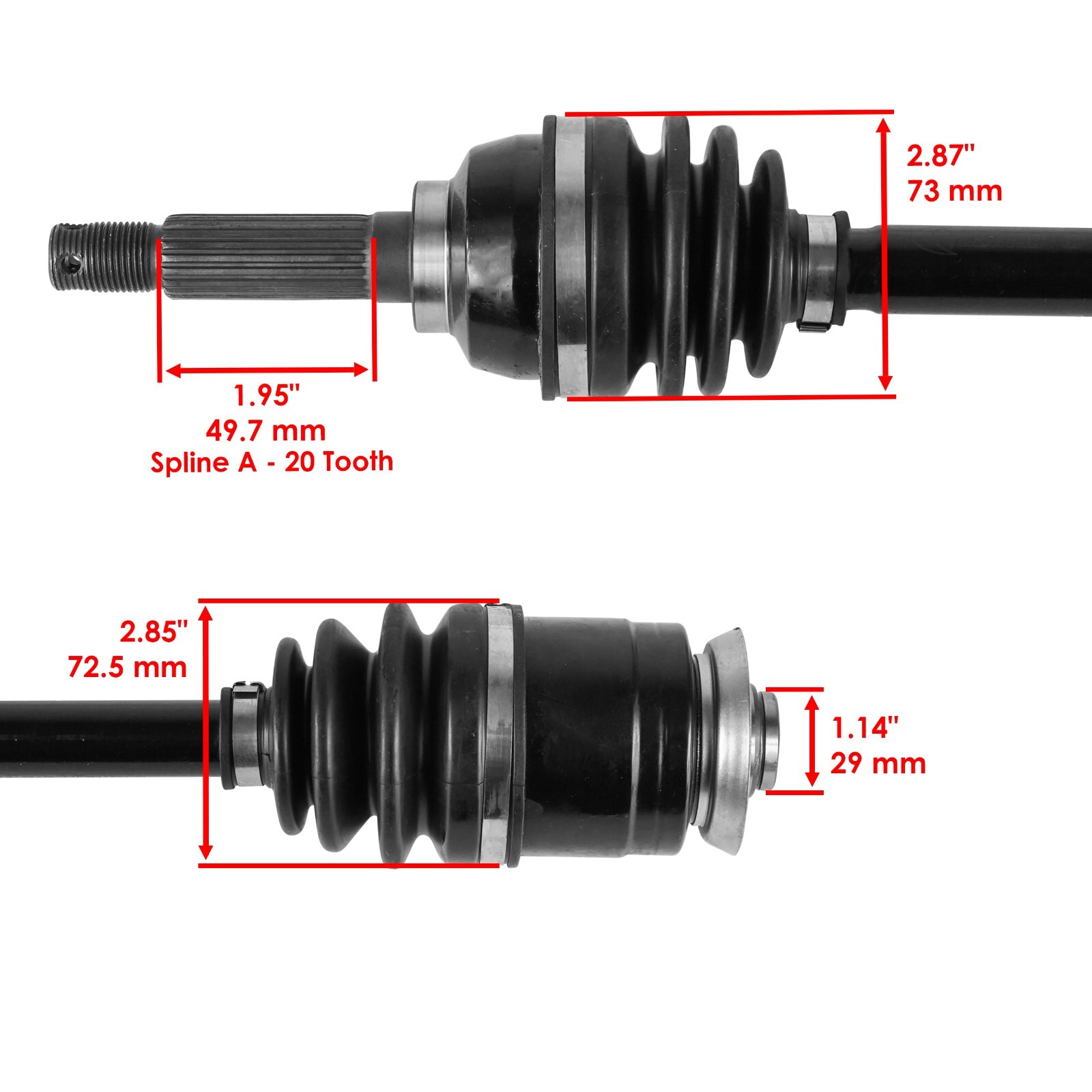 54901-19B31 Front CV Axle For Suzuki QuadRunner LTF250F 1997-2002 Left Or Right