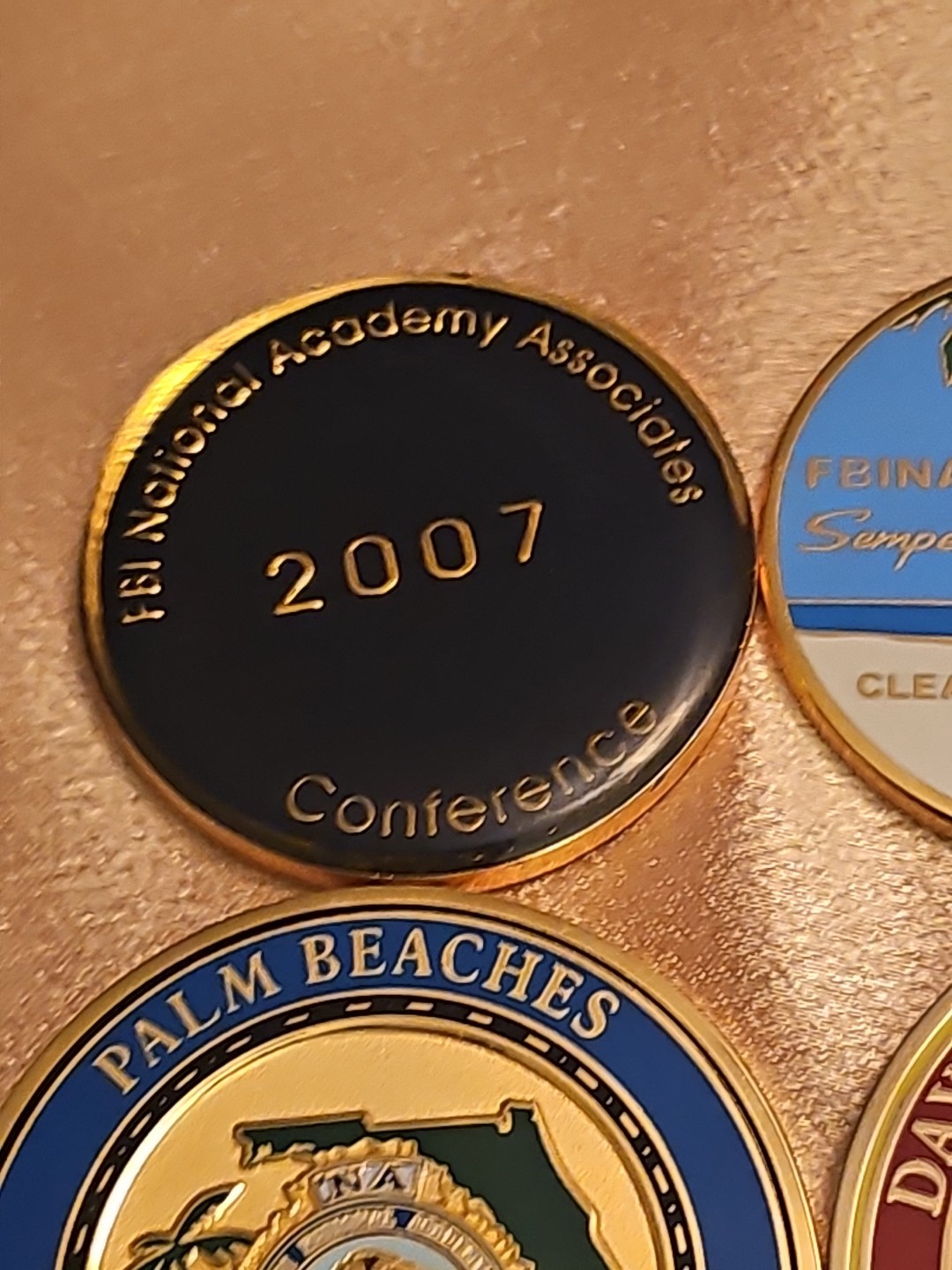 FBI National Academy Association Coins 4pc