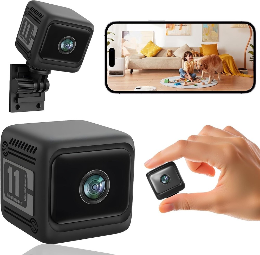 Wifi Camera Remote Smart Camera 1080p Small Square Security Night Vision