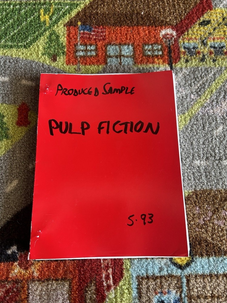 Pulp Fiction Produced Sample Last Draft 1993 Quentin Tarantino Script