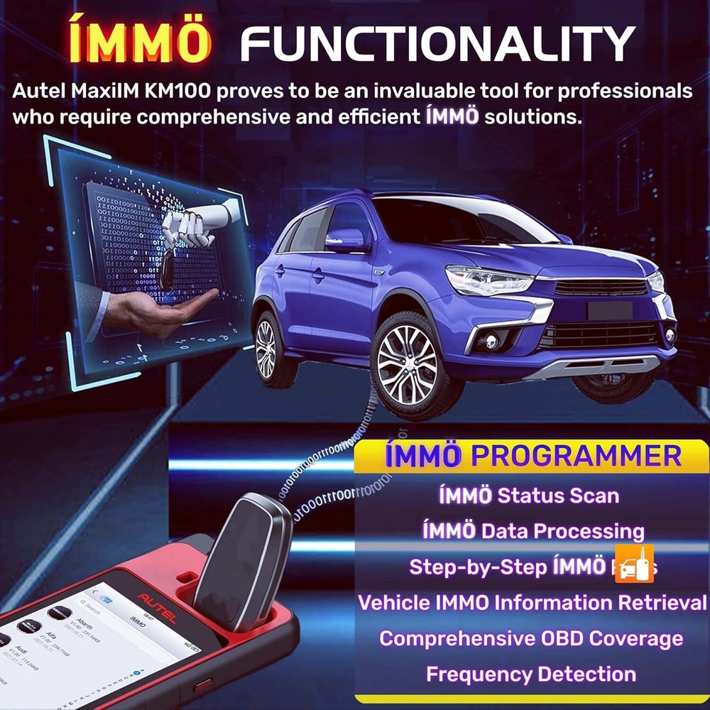2025 autel maxiim km100 IMMO Key Fob Programming Programmer Immobilizer Keys Kit