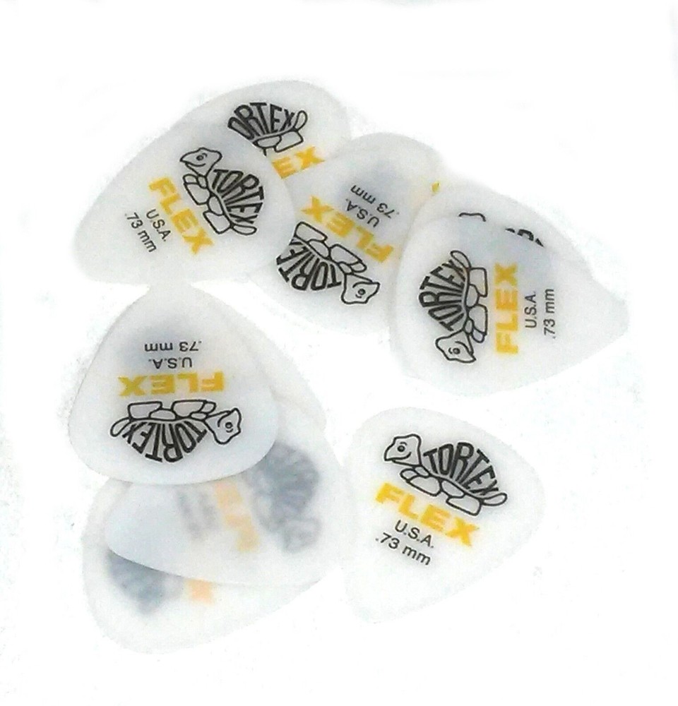 Dunlop Guitar Picks Flex Standard 12 Pack .73mm Medium (428P.73)