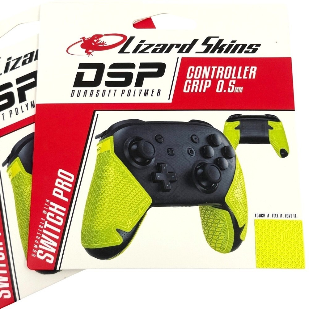2 Pack Lizard Skins DSP Controller Grip Switch Pro NEON 0.5mm NEW