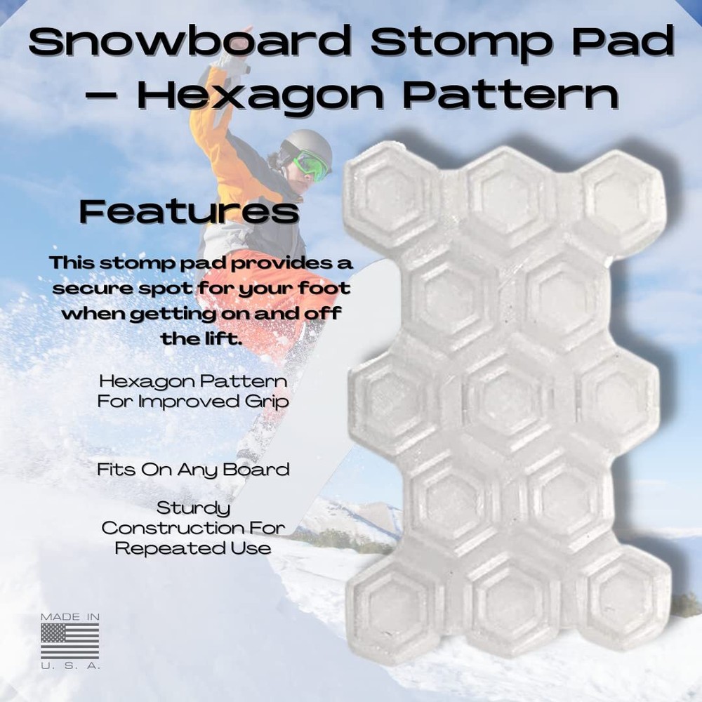 Snowboard Stomp Pad - Hexagon Pattern - Specialized Stomp Pad