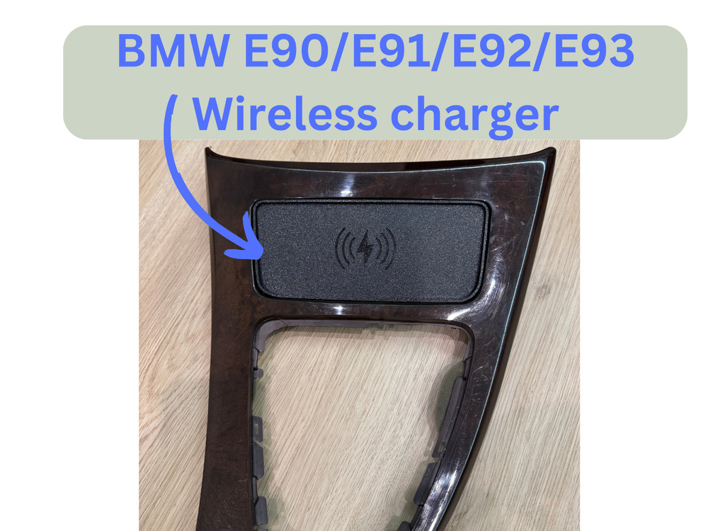 BMW E90/E91/E92/E93 Wireless Phone Charger – Ashtray/Storage Box Replacement