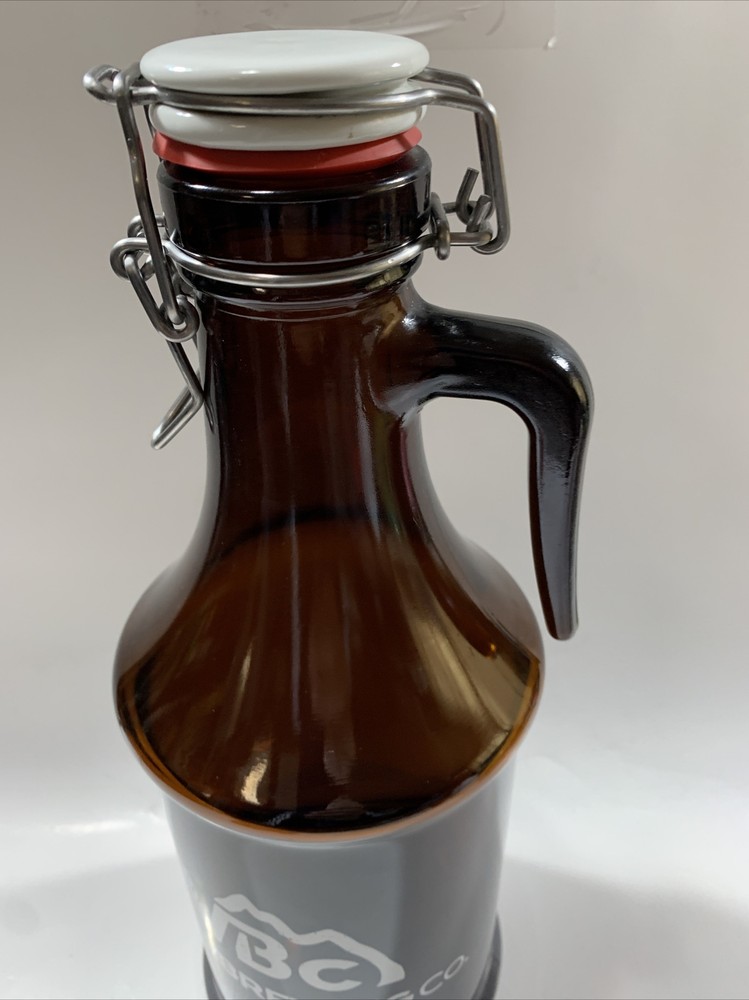 VAIL Brewing co Empty 2 L Amber Beer Bottle w Cap , EMPTY BOTTLE