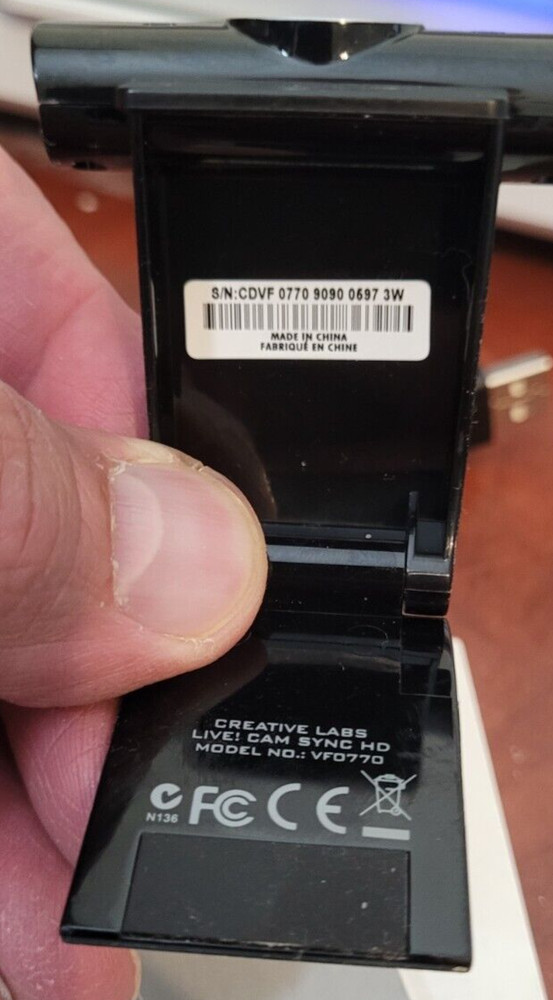 CREATIVE LIVE! CAM SYNC HD MODEL NO.: VF0770 WEB CAM