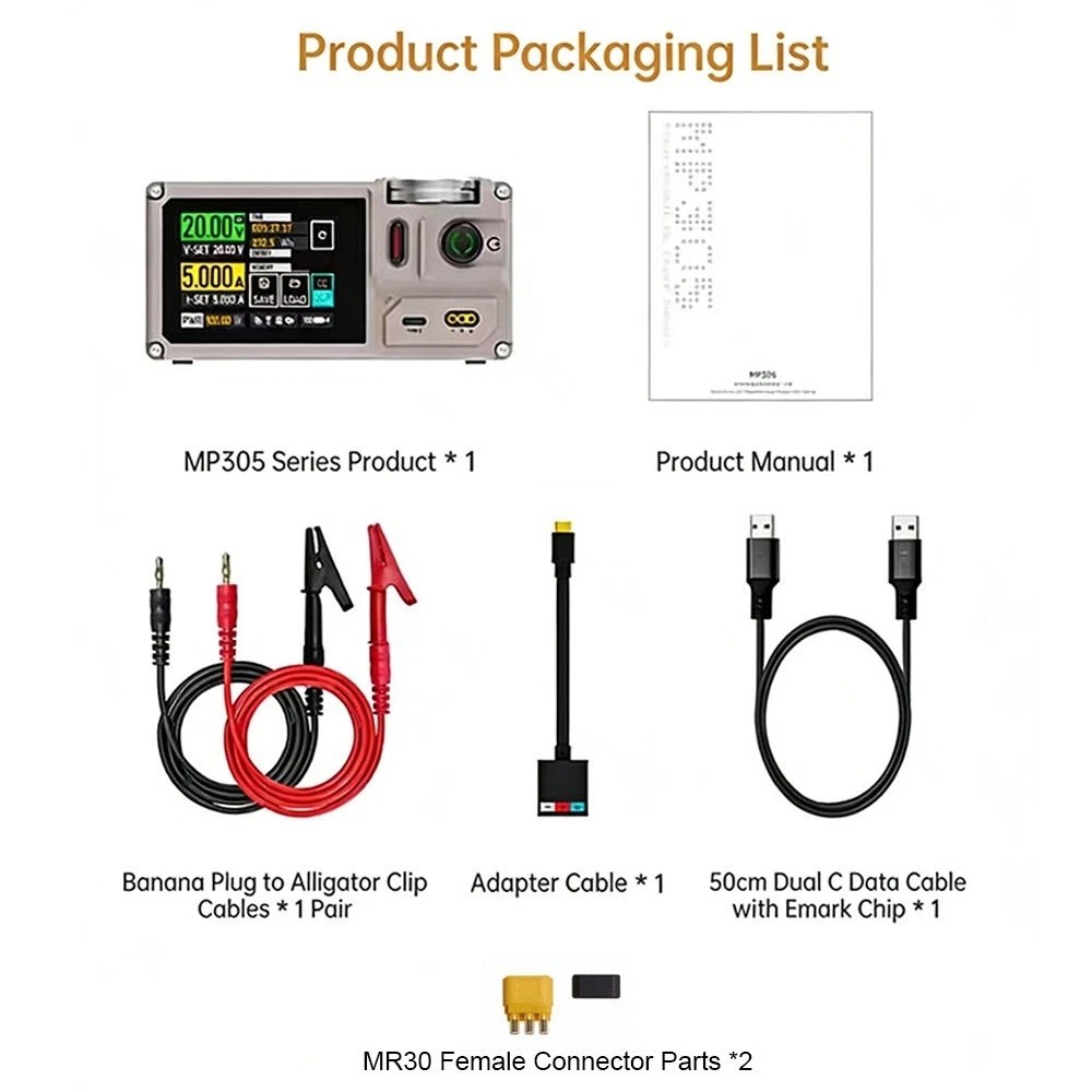 ISDT MP305B Programmable Linear DC Power Supply Low Noise Compact & Portable
