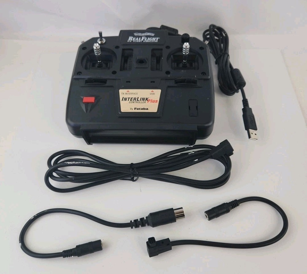 RealFlight R/C flight simulator G3 Interlink controller Plus by Futaba 3D +