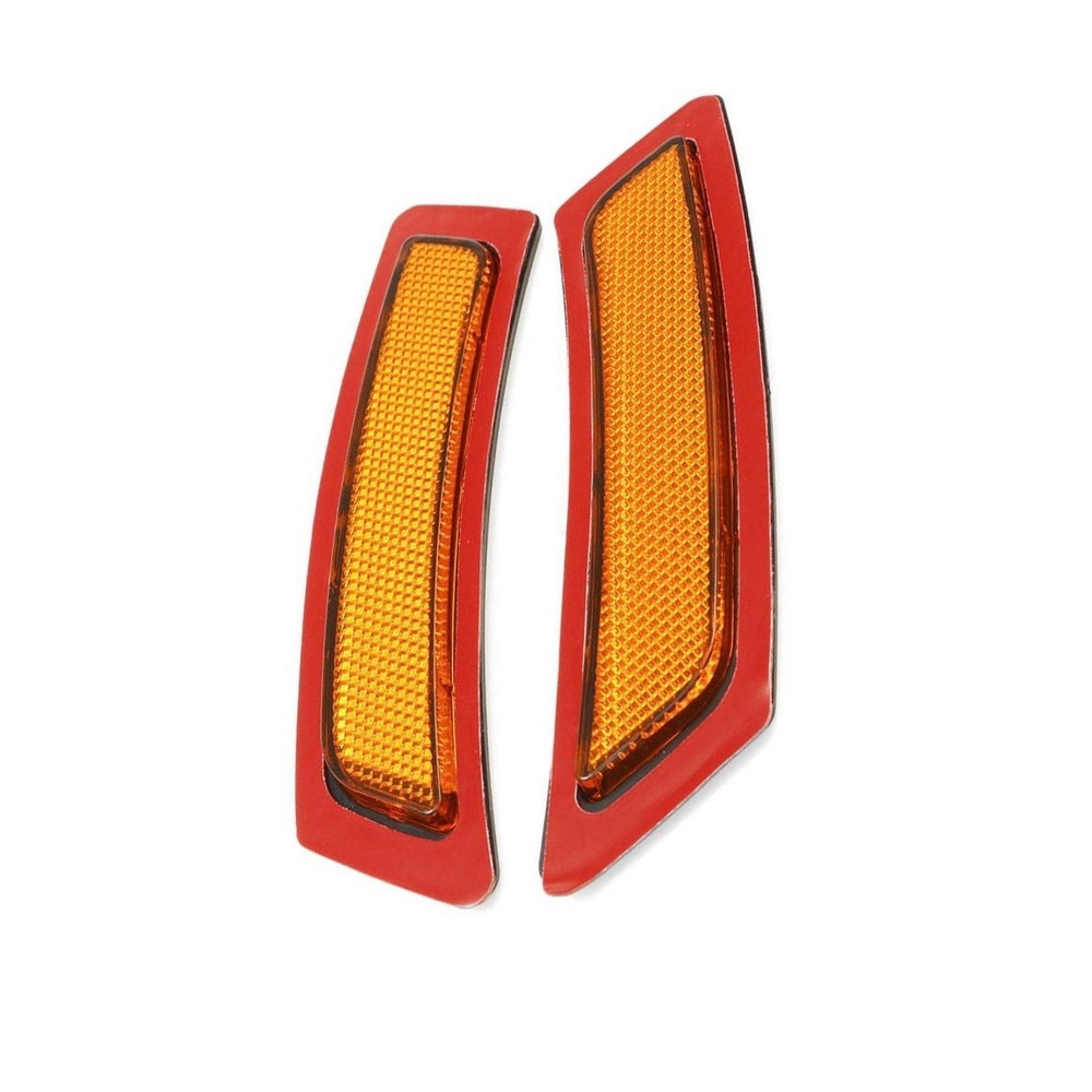 Marker Lights - For BMW 5 Series 2011-2016, Front Bumper, Amber Lens