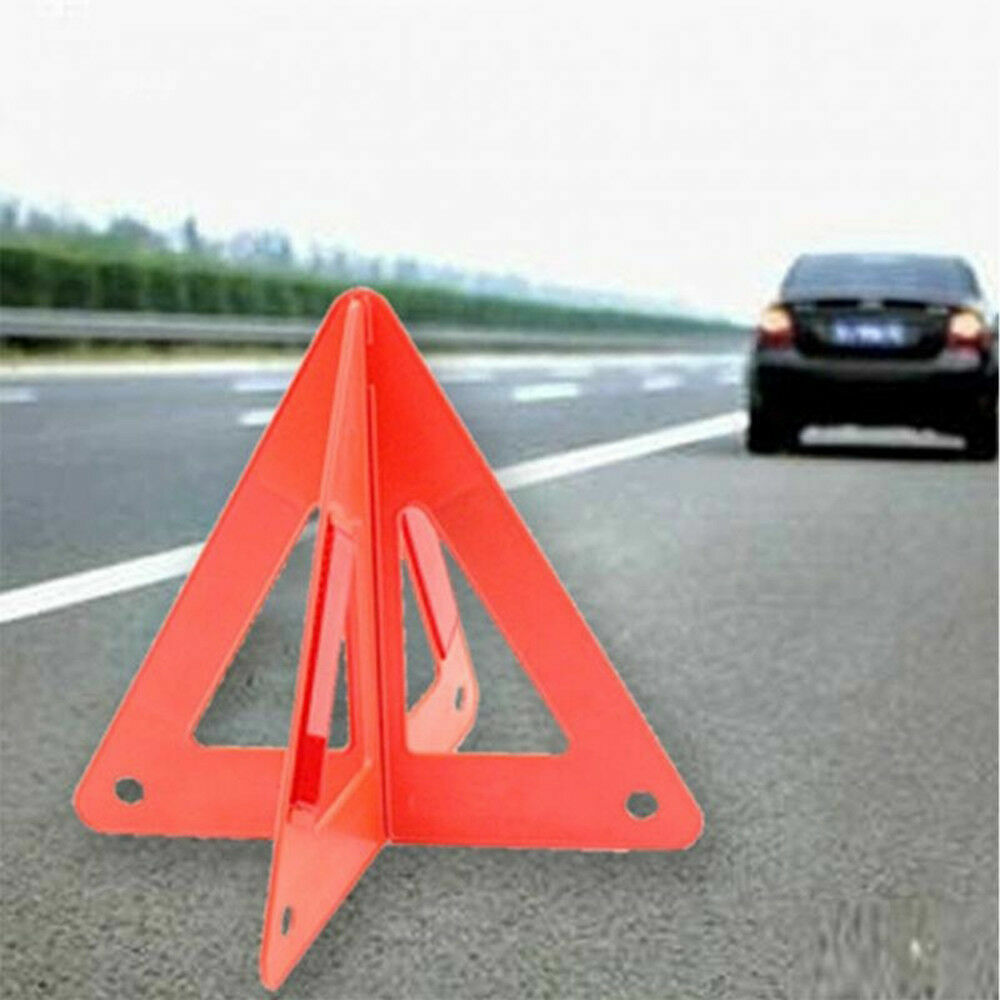 2pc Auto Mac Foldable Breakdown Emergency Marker Auto Warning Triangle Pyramid