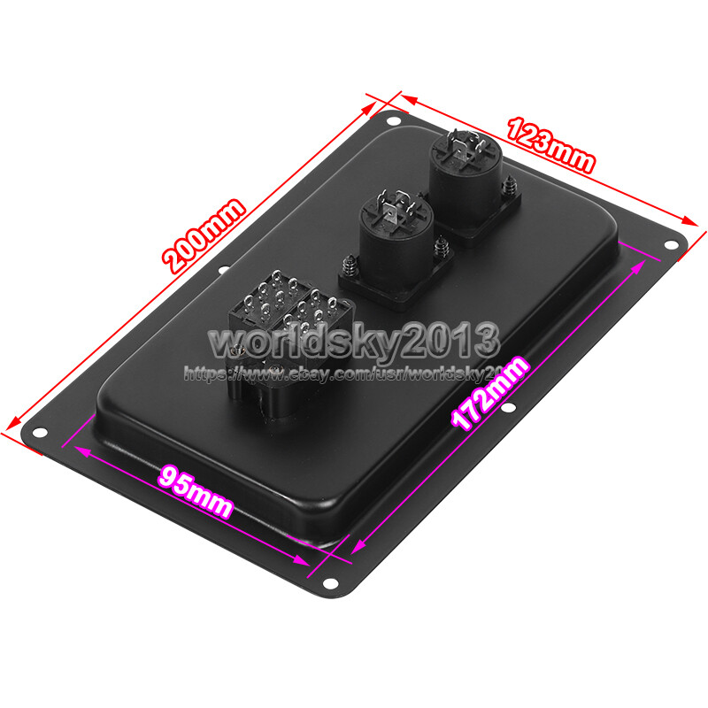 1pcs 800W 2 Way High-Low Speaker Frequency Divider Crossover Filter Junction Box