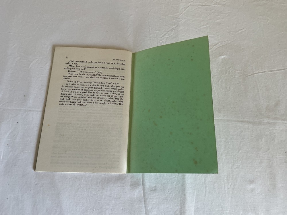 A Stevenson 75 Tricks With Stripper Deck 1962 soft cover