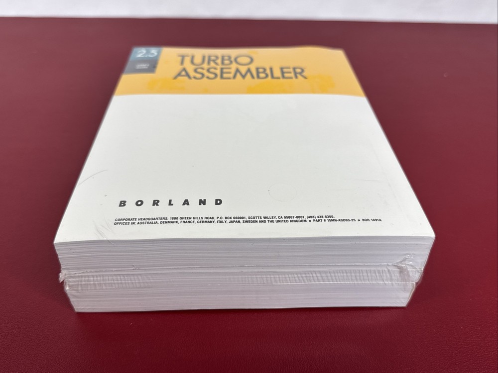 Borland Turbo Debugger 2.5 User's Guide Manual Set - Profiler, Assembler, New