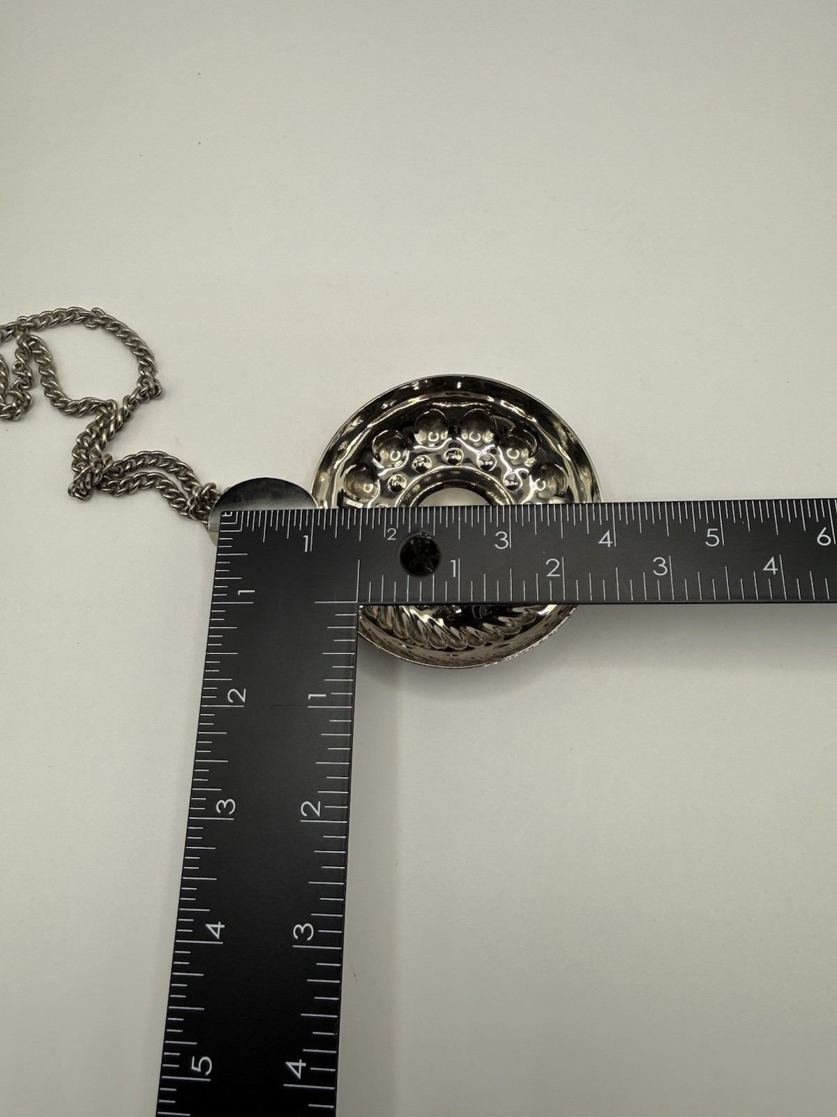 Vintage Silverplate Tastevin With Chain-Made in ITALY