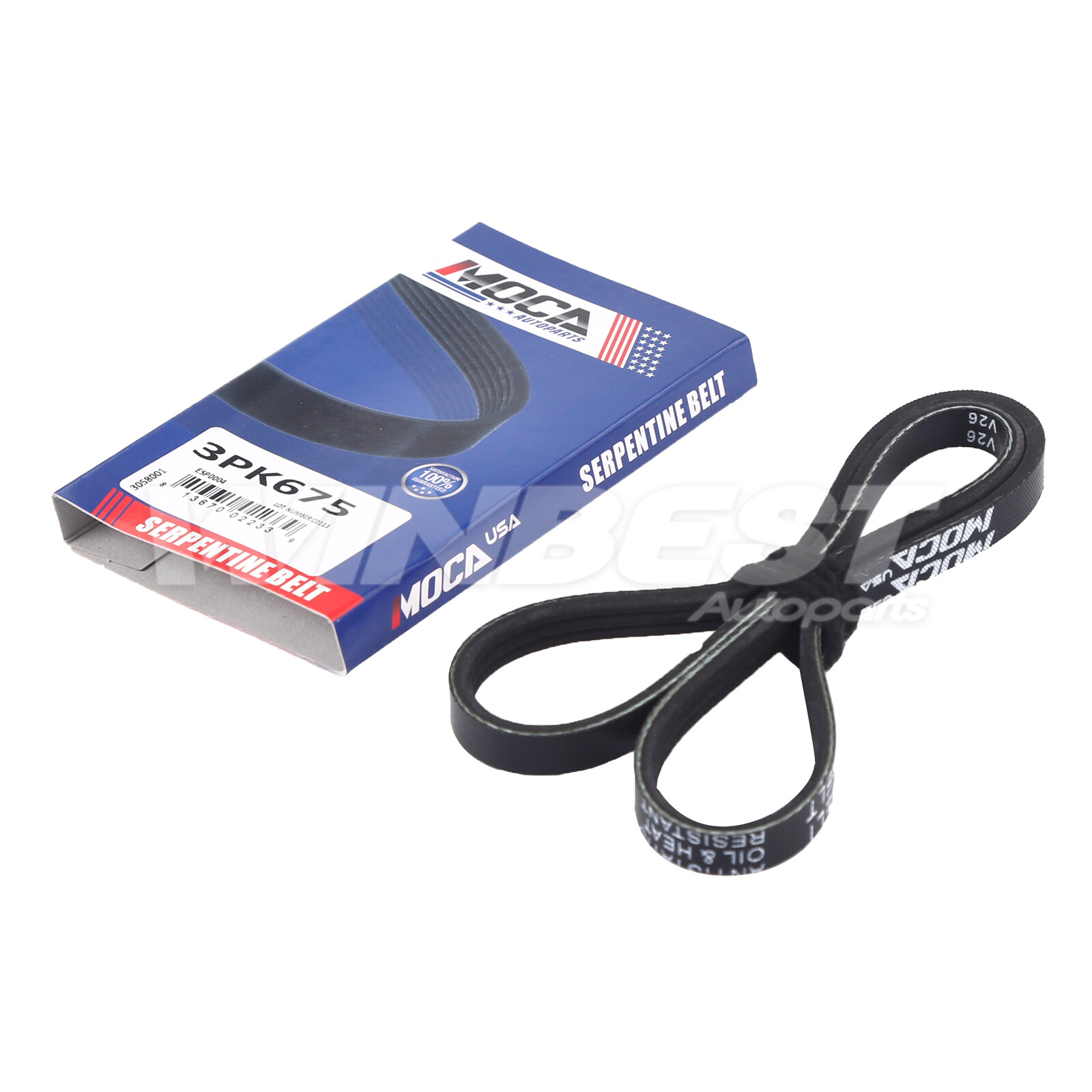 3x Serpentine Belt Water Pump Timing Belt Kit Fit 06-10 Kia Spectra Hyundai 2.0L