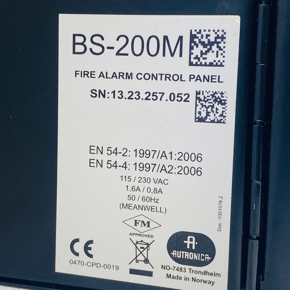 Autronica BS-200M Fire Panel