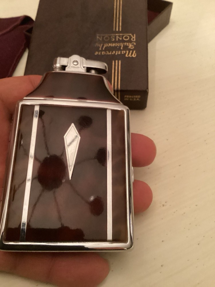 Ronson Mastercase Cigarette Lighter & Case USAAF WW2