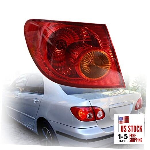 1-Pack LH Tail Light Assembly Replacement for 2003-2008 Corolla Driver Side