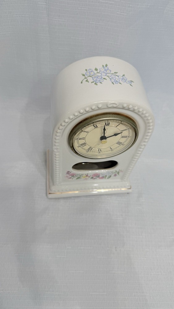 Vintage Ceramic Mantle Clock With Pendulum PS Limited Edition 1994