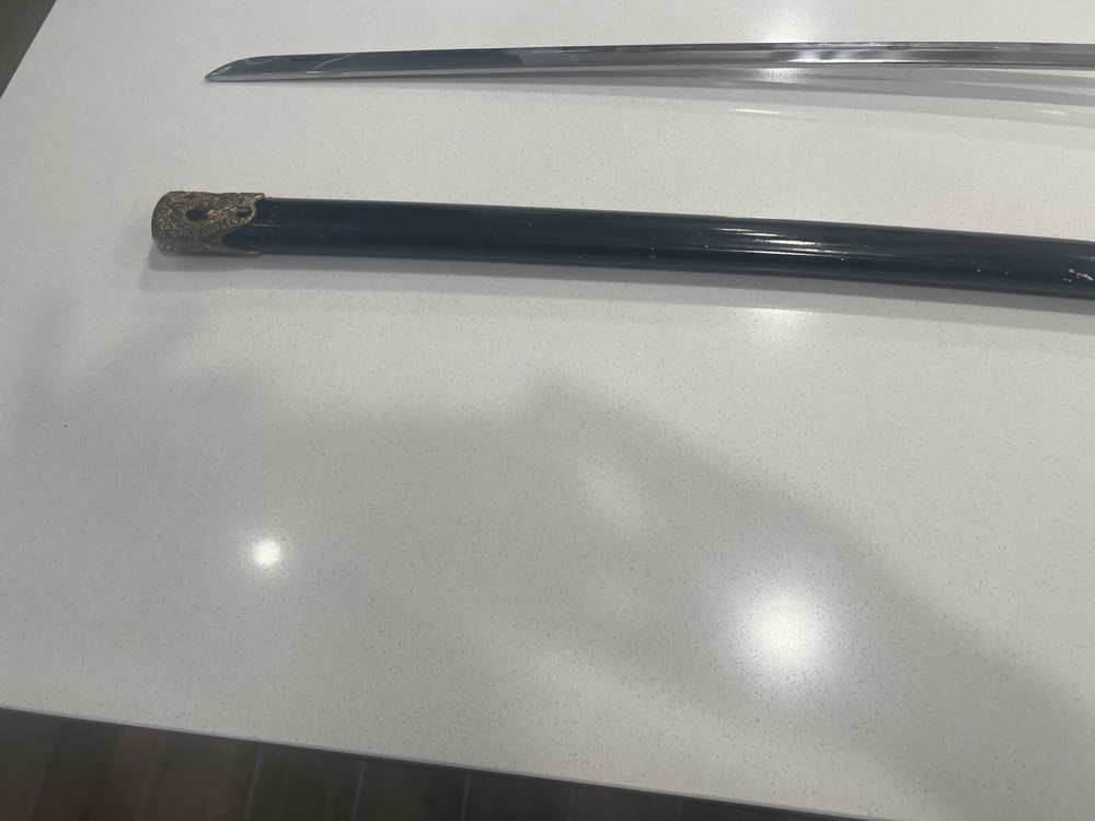 Ornate Dragon Handle Samurai Sword